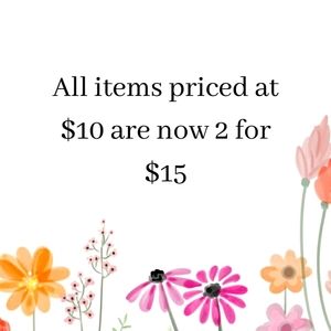 All 10.00 items bundle will be 2 for 15